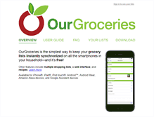 Tablet Screenshot of ourgroceries.com